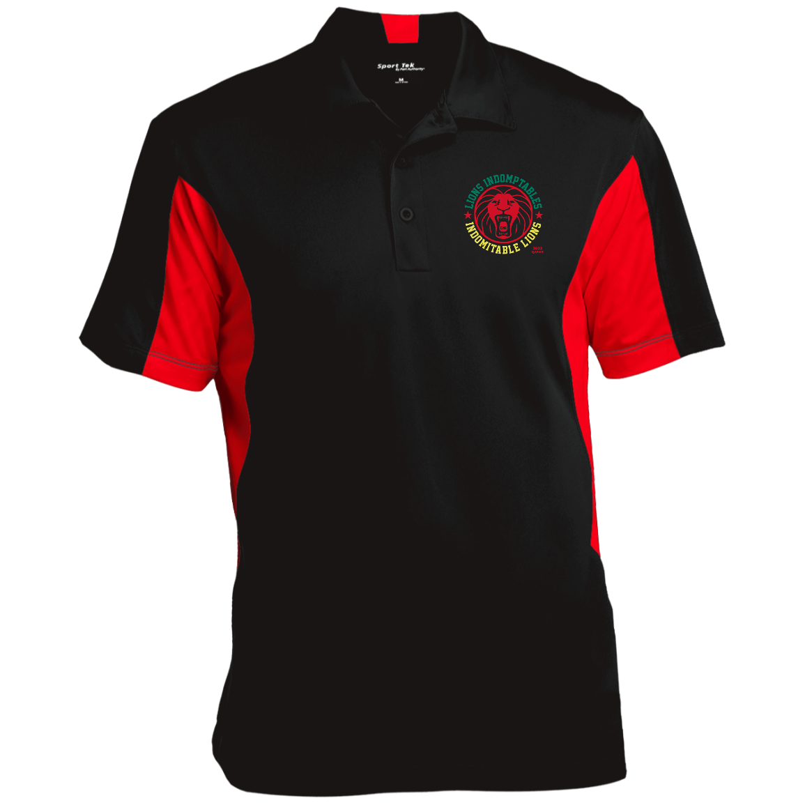 Cameroon Indomitable Lions Qatar 2022 Men's Side Blocked Sport Polo