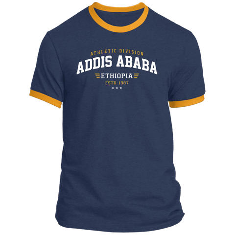 Addis Ababa Ethiopia Estd 1892 Ringer T-Shirt (Unisex)