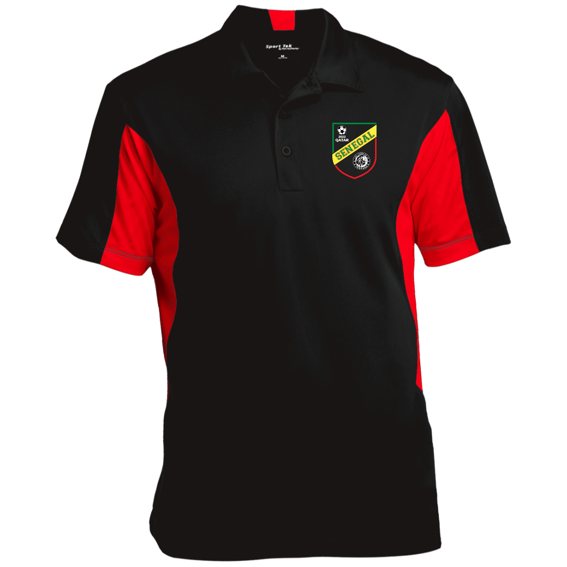 Senegal Lions De La Teranga Qatar 2022 Men's Side Blocked Sport Polo