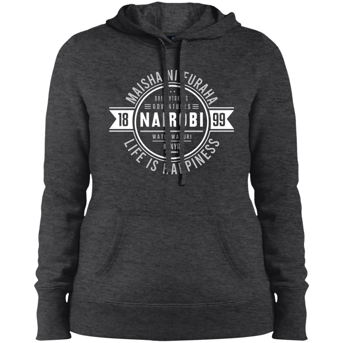 Nairobi Maisha Ni Furaha 1899 Women's Pullover Hoodie