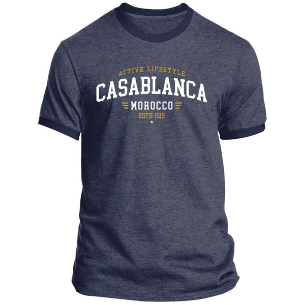 Casablanca Morocco Estd 1515 Ringer T-Shirt (Unisex)