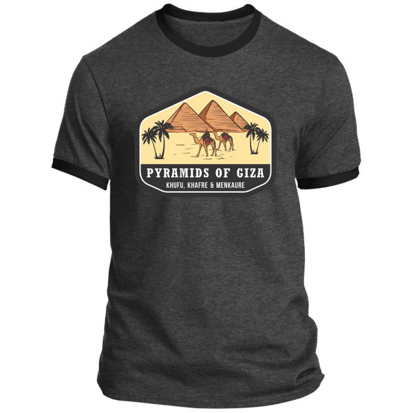 The Pyramids of Giza Ringer T-Shirt (Unisex)