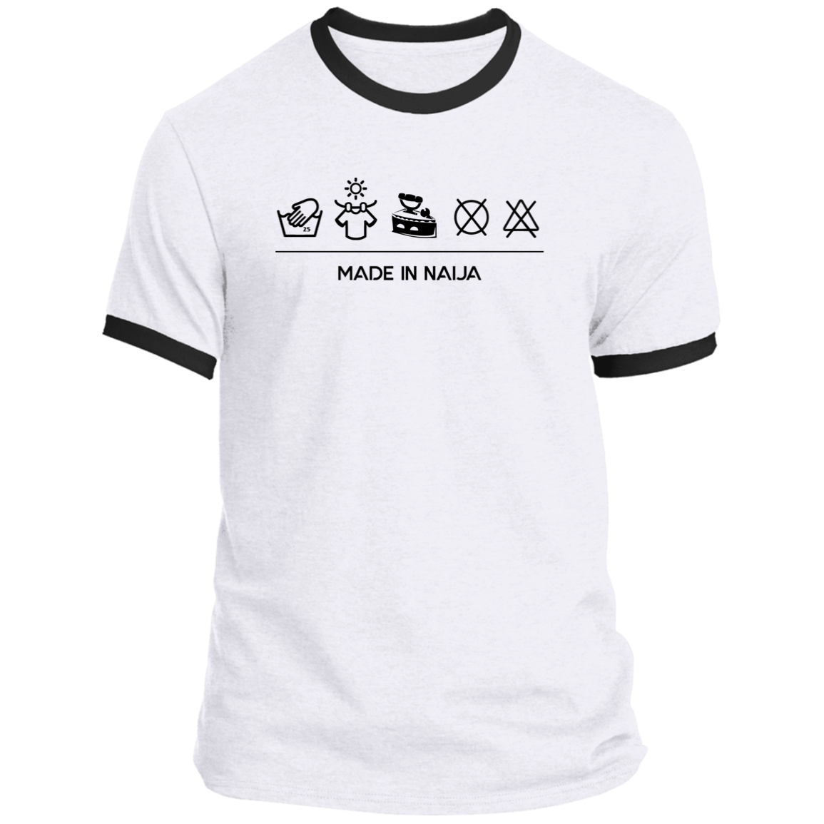 Made In Naija Ringer T-Shirt (Unisex)